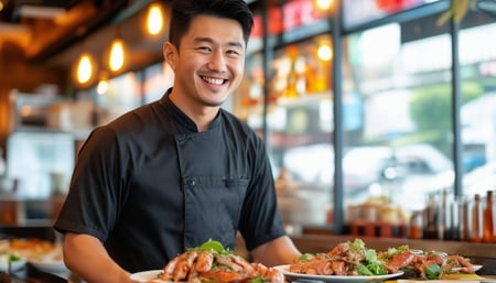 An Asian person who eagers to minimize the cost of running a restaurant