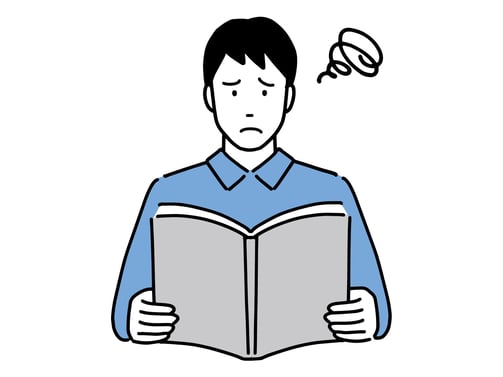 悩んでいる男性