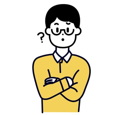 悩んでいる男性