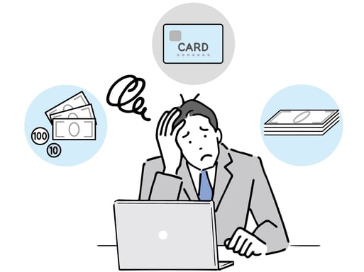 お金に困る男性