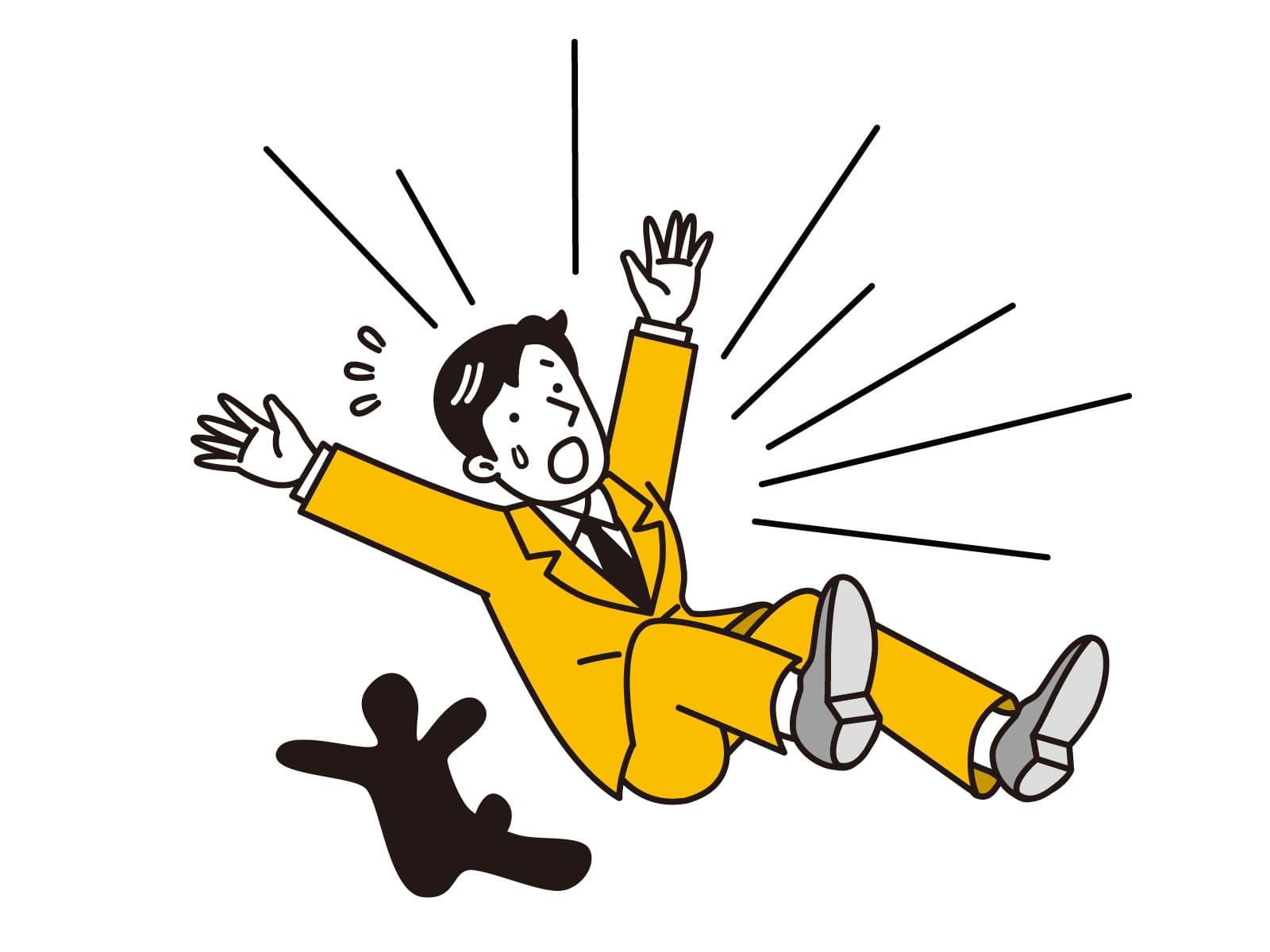 びっくりしてる男の人