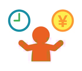 時間とお金を比べる人