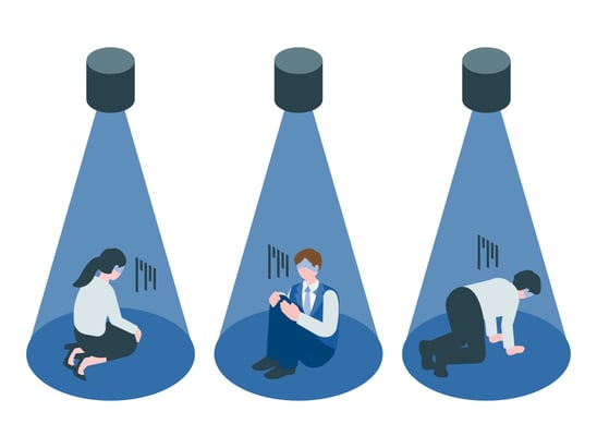 がっかりする人物