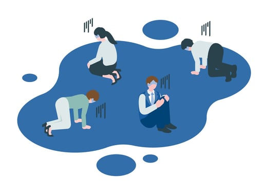 落ち込んでいる人