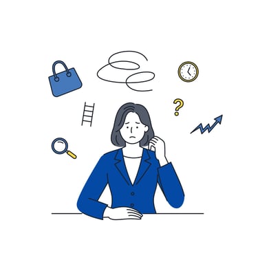 悩んでいる女性