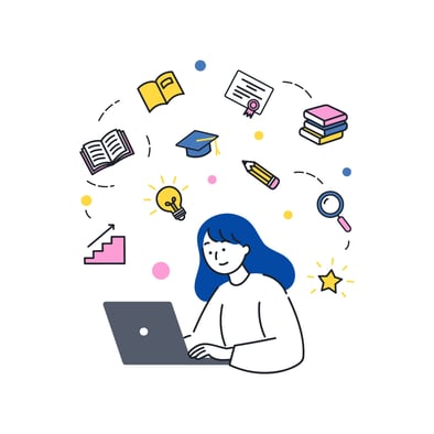 カラフルな女性