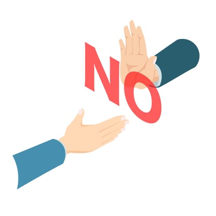 NOとしている手