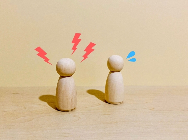 クレームを言っている様子