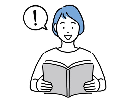 閃いた女性