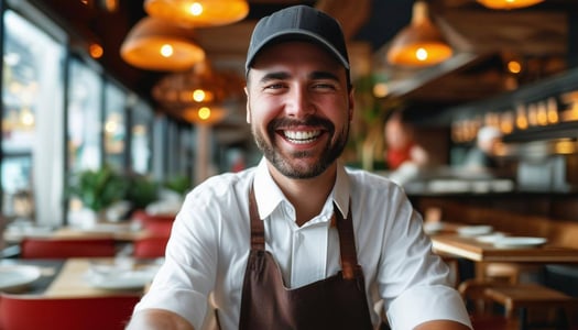 employee at the restaurants are happy