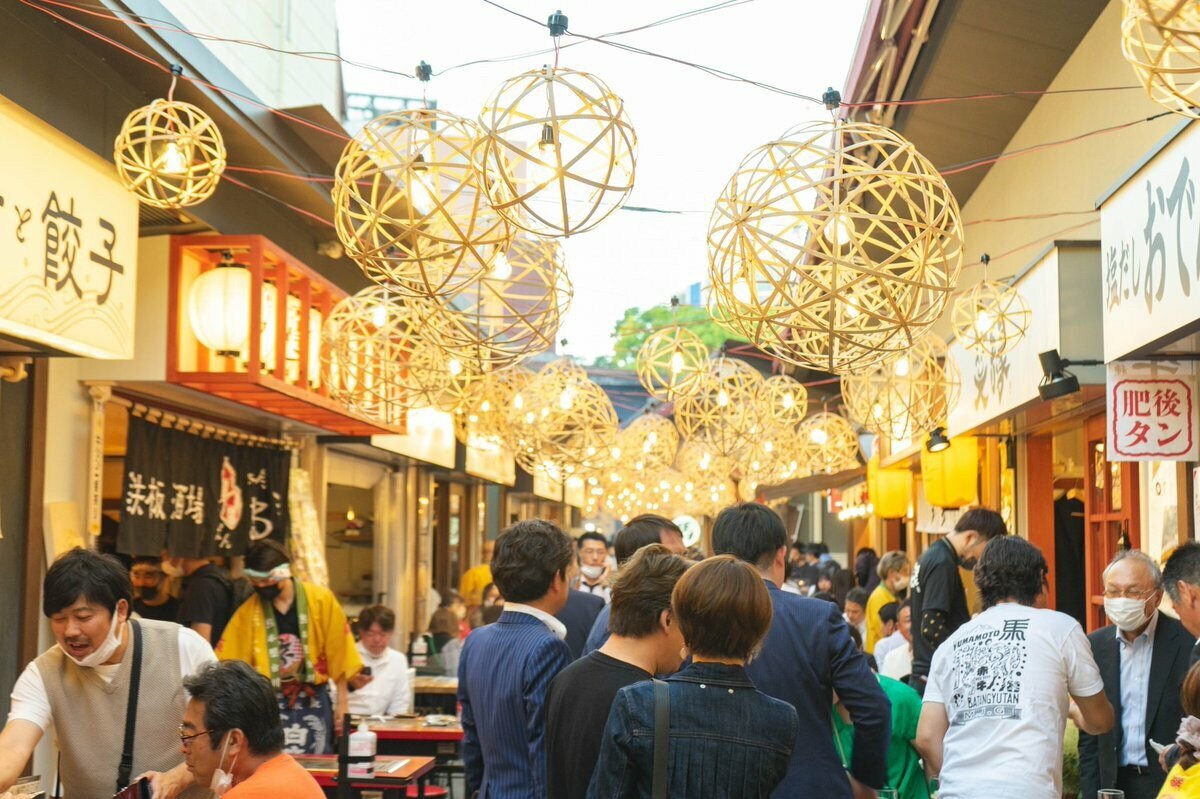 熊本屋台村内の様子