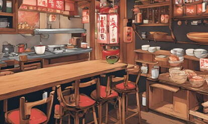 ラーメン屋のイラスト