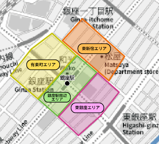 銀座駅マップ